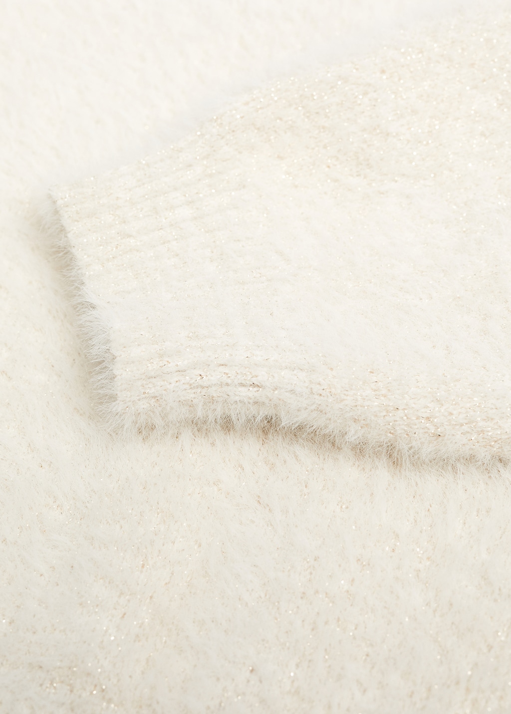 Fur-effect textured cardigan - Details of the article 8