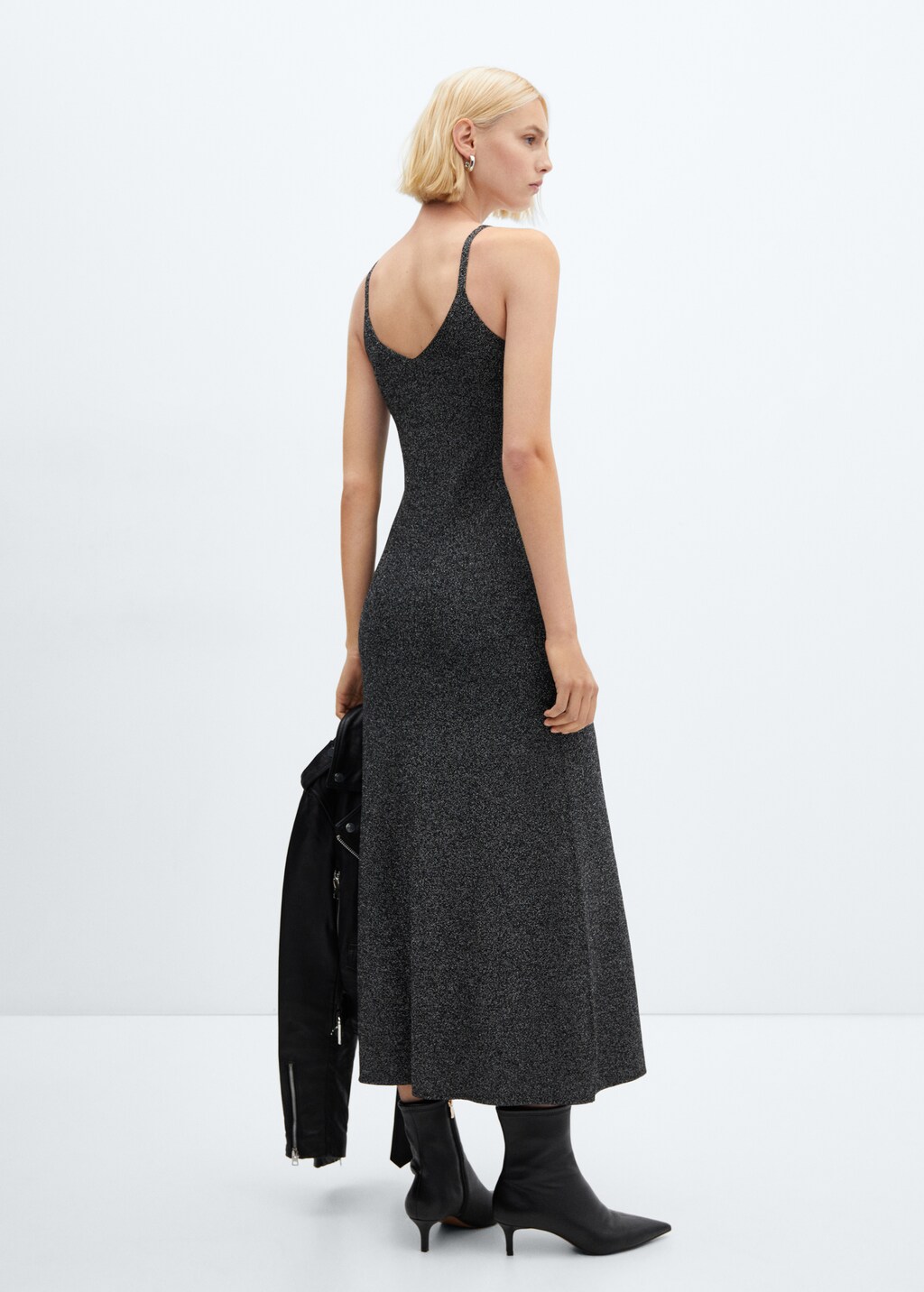 Long lurex dress - Reverse of the article