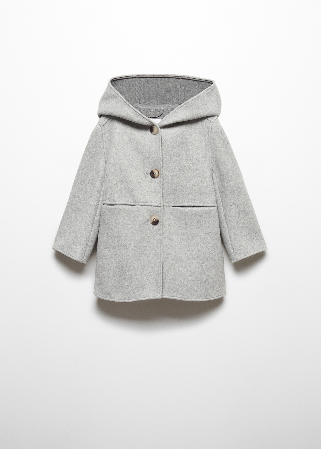 Hooded button coat - Article without model