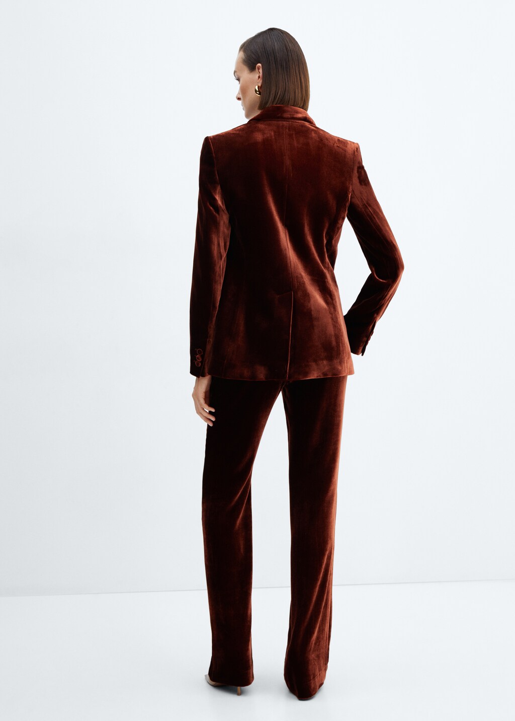 Velvet suit trousers - Reverse of the article