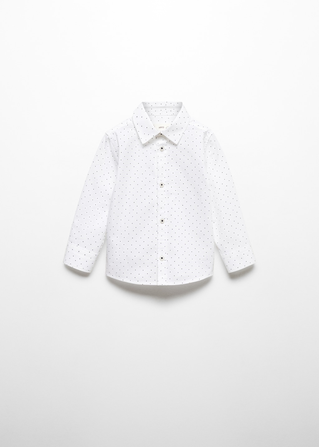 Regular-fit printed cotton shirt - Article without model