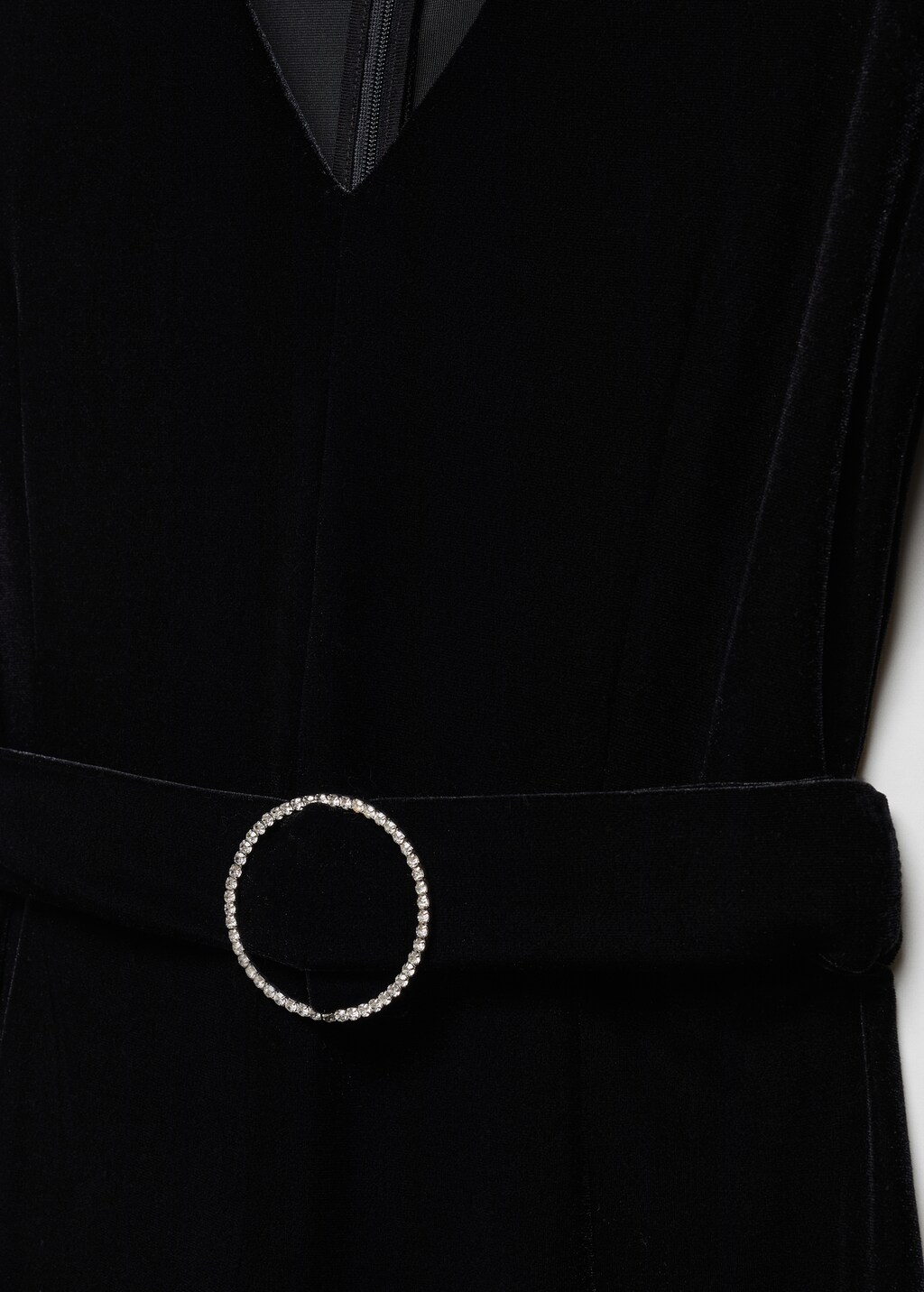 Velvet belt jumpsuit - Details of the article 8