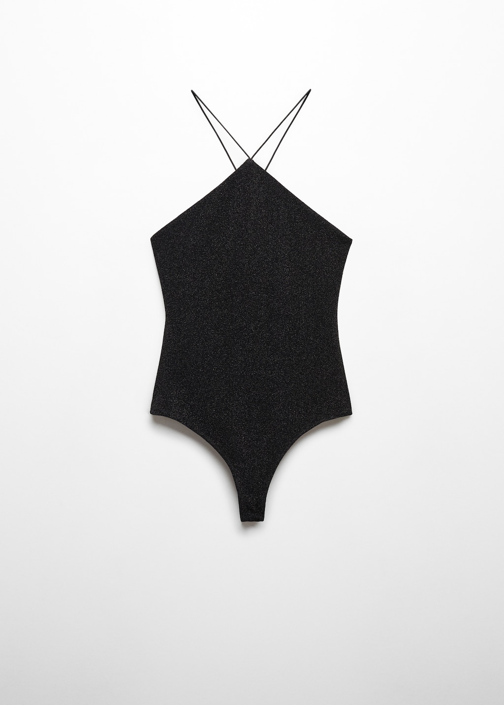 Halter-neck lurex bodysuit - Article without model