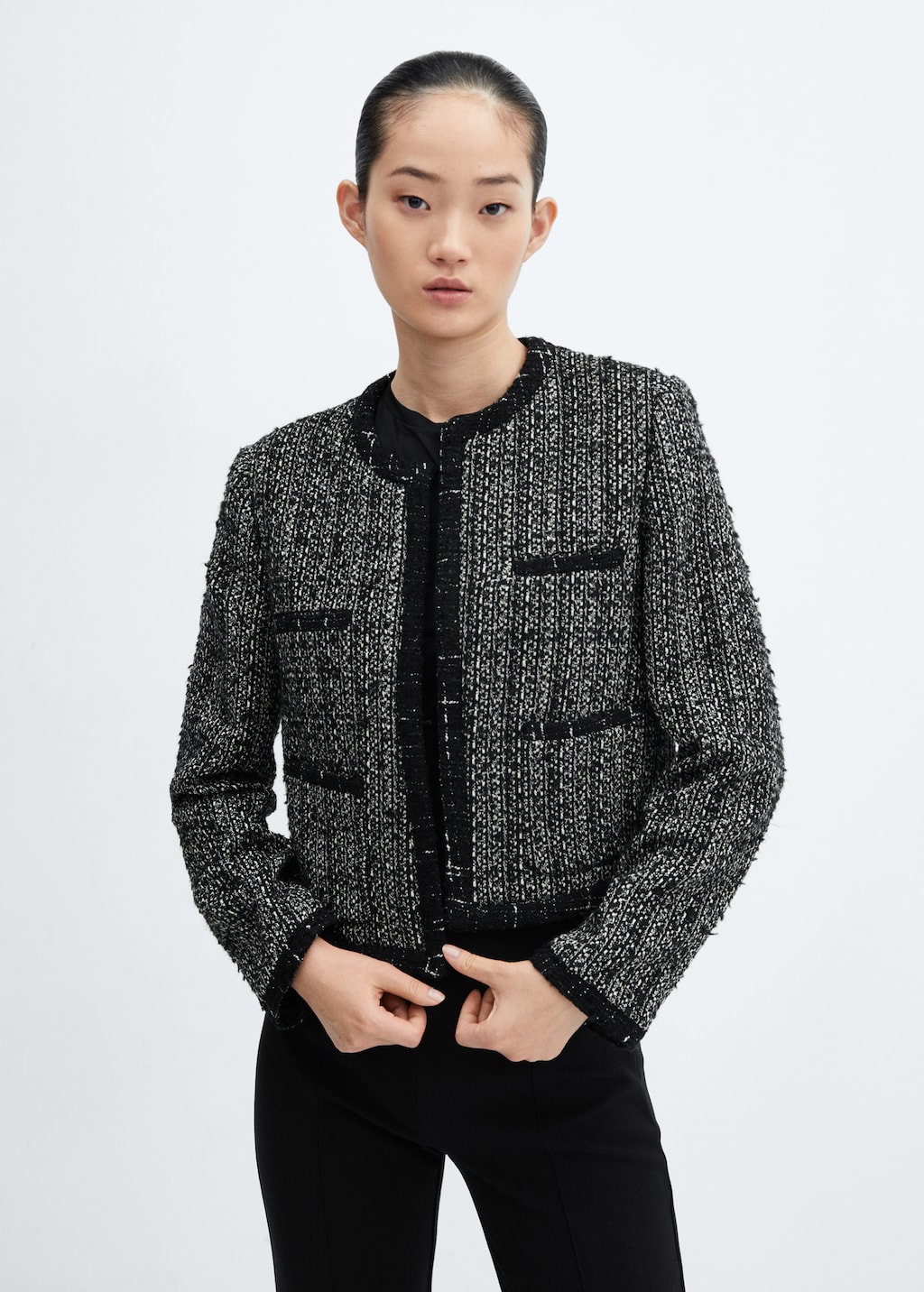 Trim tweed jacket - Medium plane