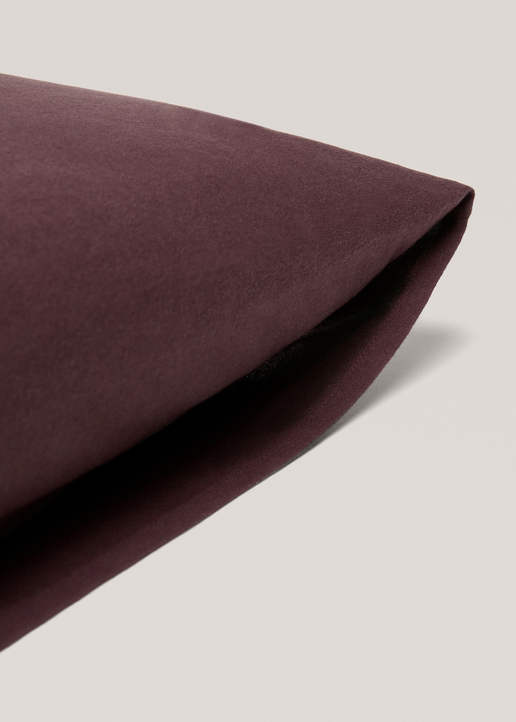 Plain flannel pillow case 60x60cm - Details of the article 2