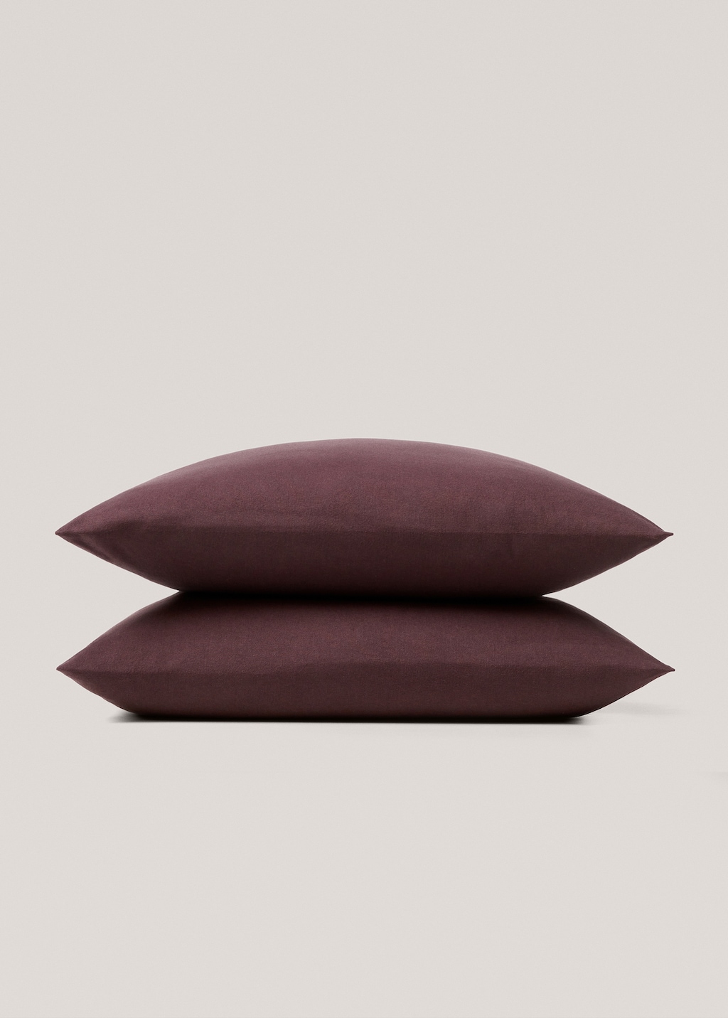 Plain flannel pillow case 60x60cm - Details of the article 3