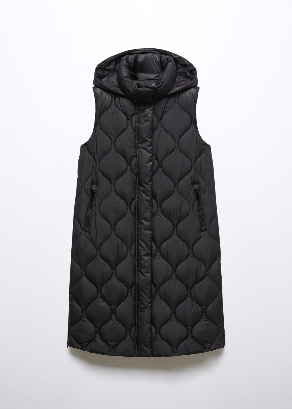 Long quilted vest - Article without model