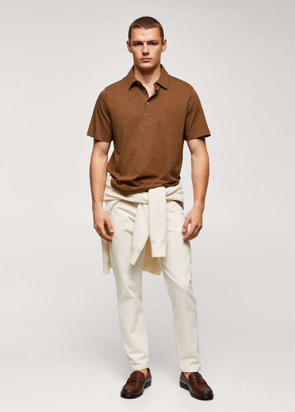 100% cotton basic polo shirt  - General plane