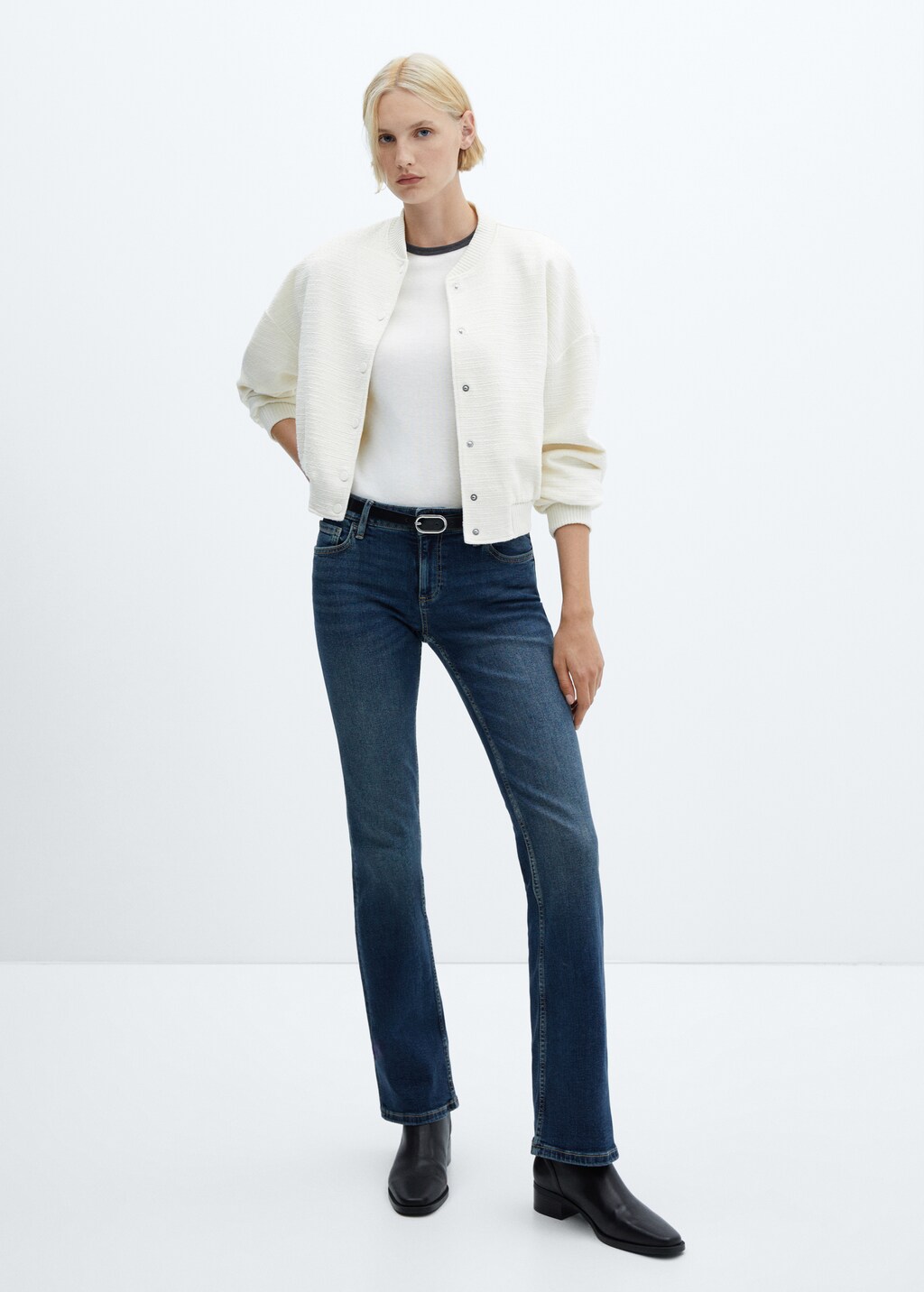 Flared low-rise jeans - Overzichtstekening