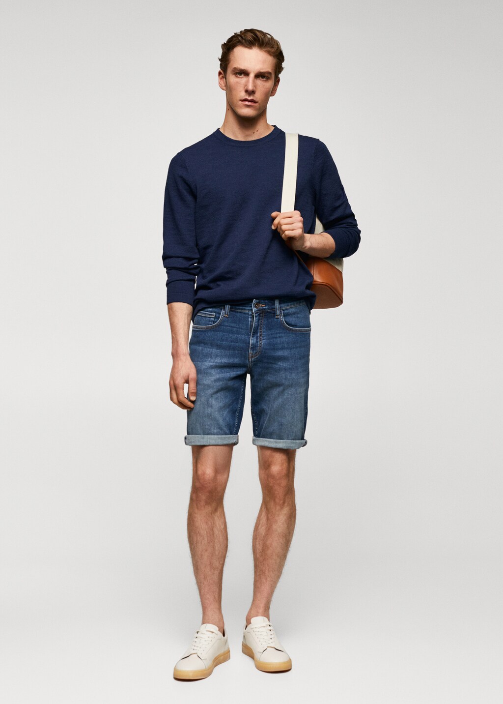 Slim Fit-Jeans-Bermudashorts - Allgemeine Ansicht