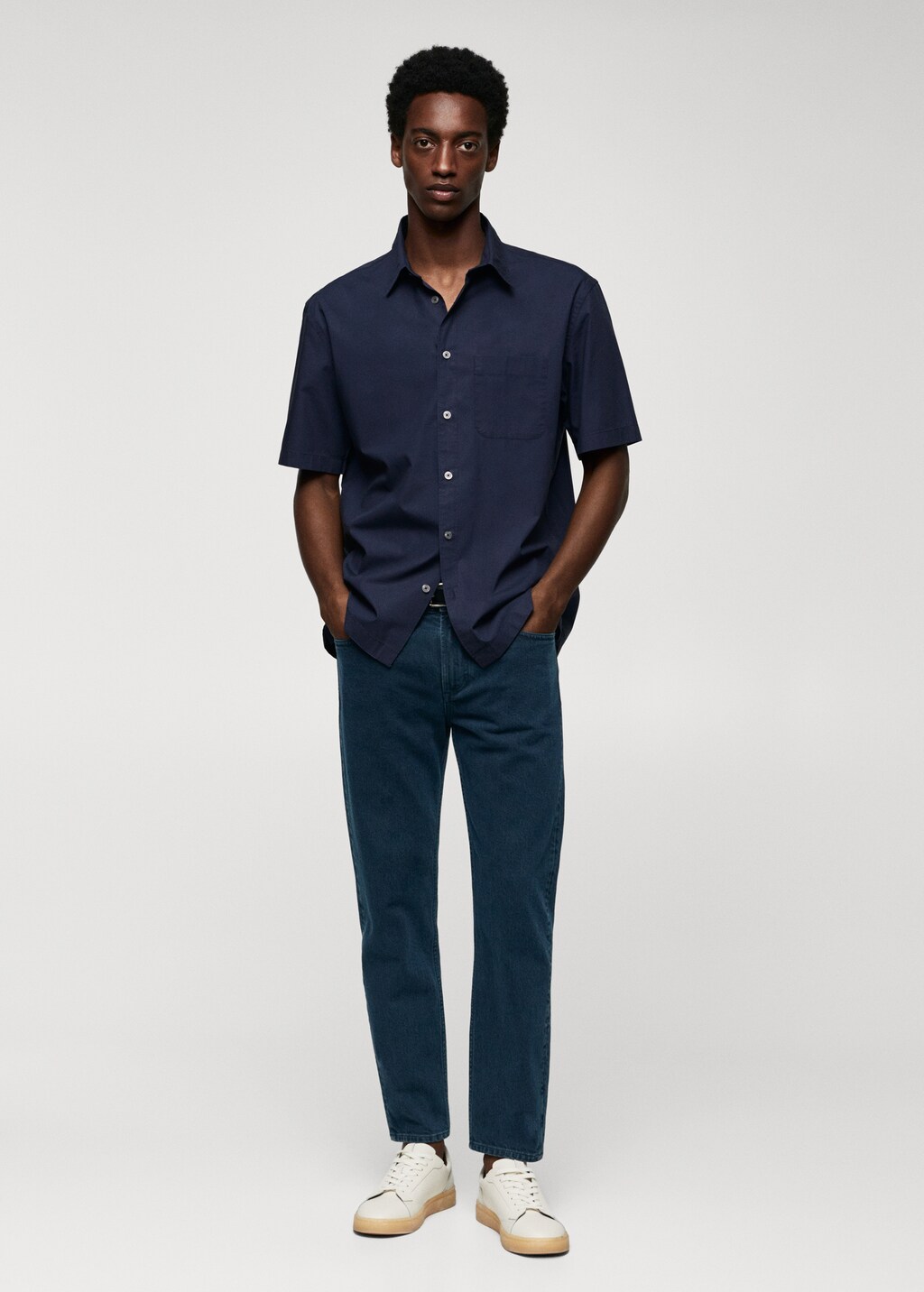 Ben tapered cropped jeans - General plane