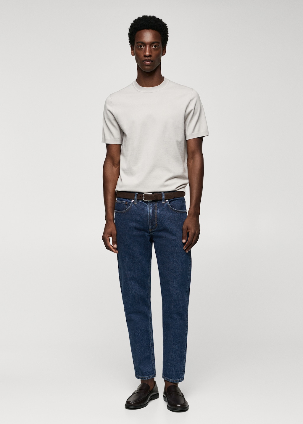 Ben tapered cropped jeans - General plane