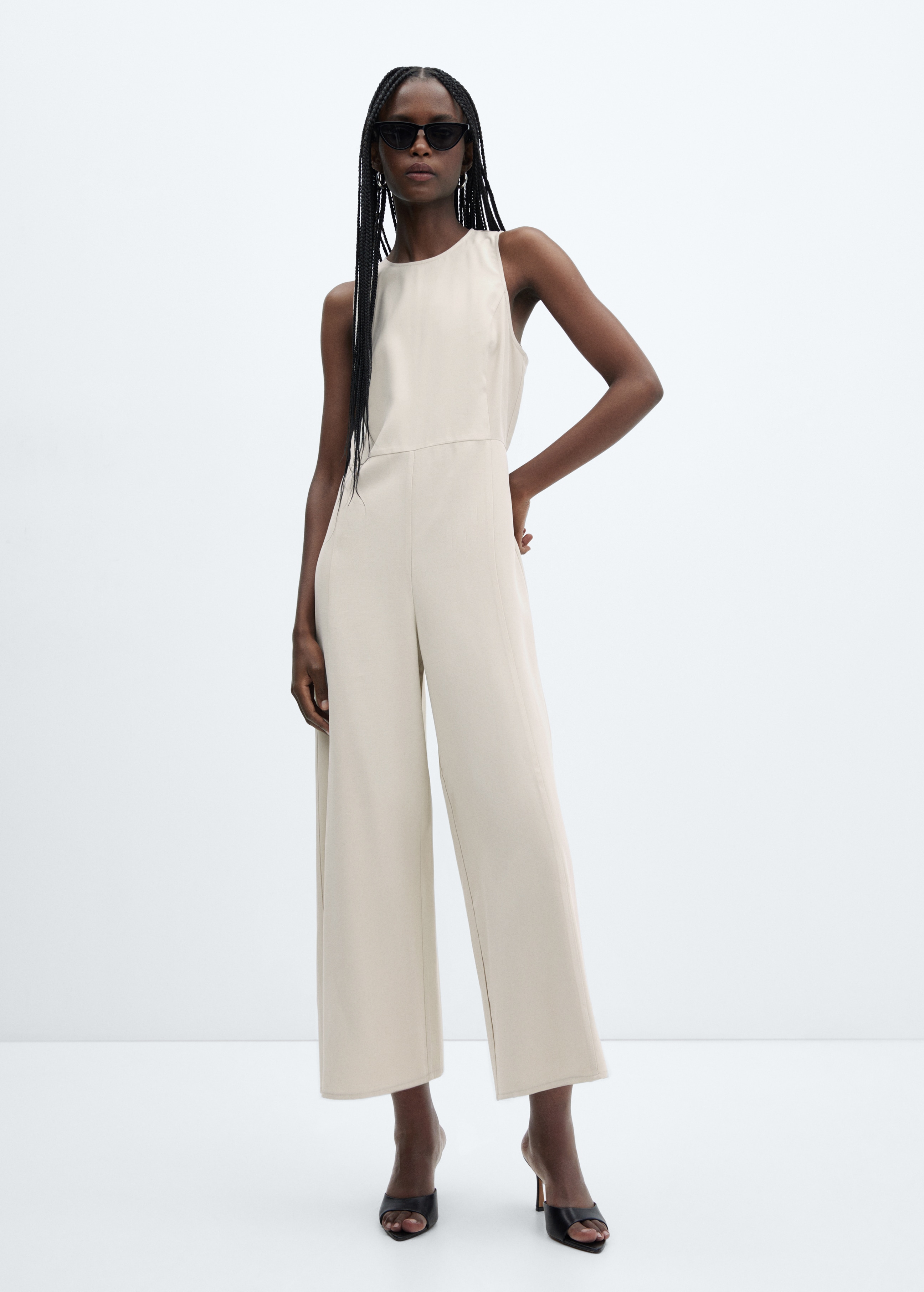 Cropped jumpsuit with straps - General plane