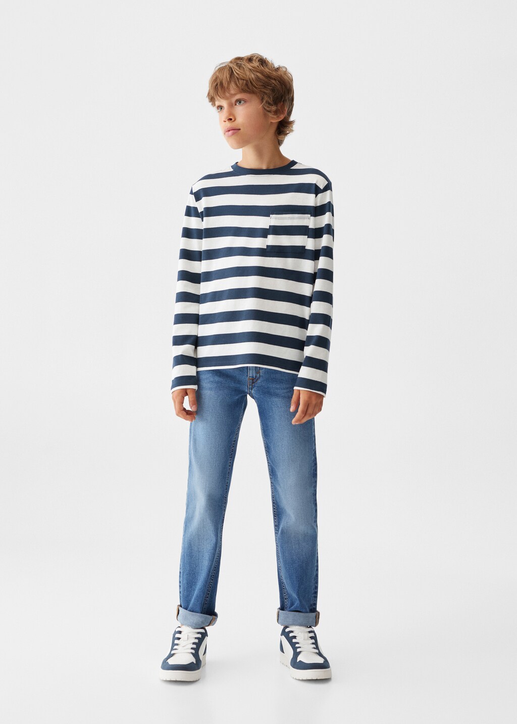 Striped long sleeves t-shirt - General plane