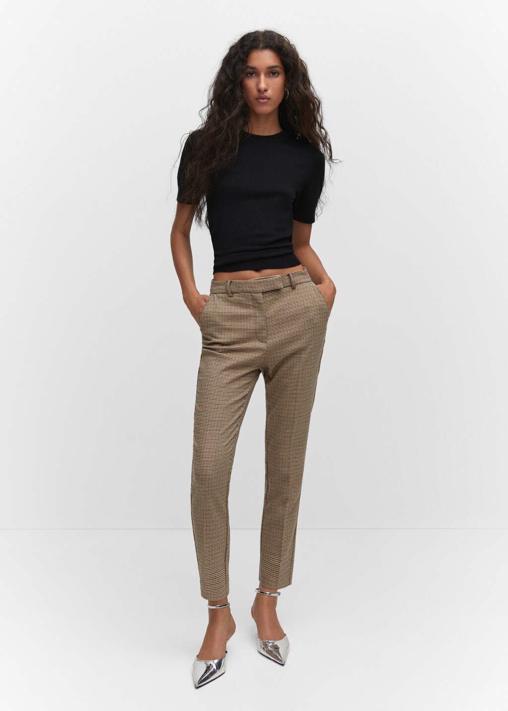 Mid-rise skinny trousers - General plane