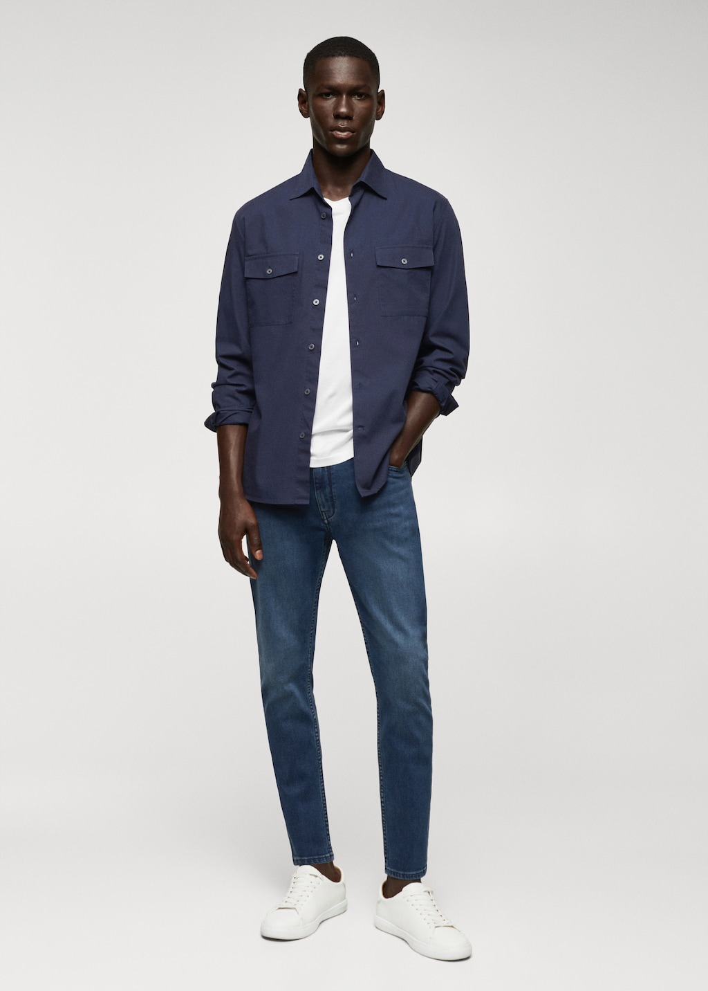 Tom tapered cropped jeans - General plane