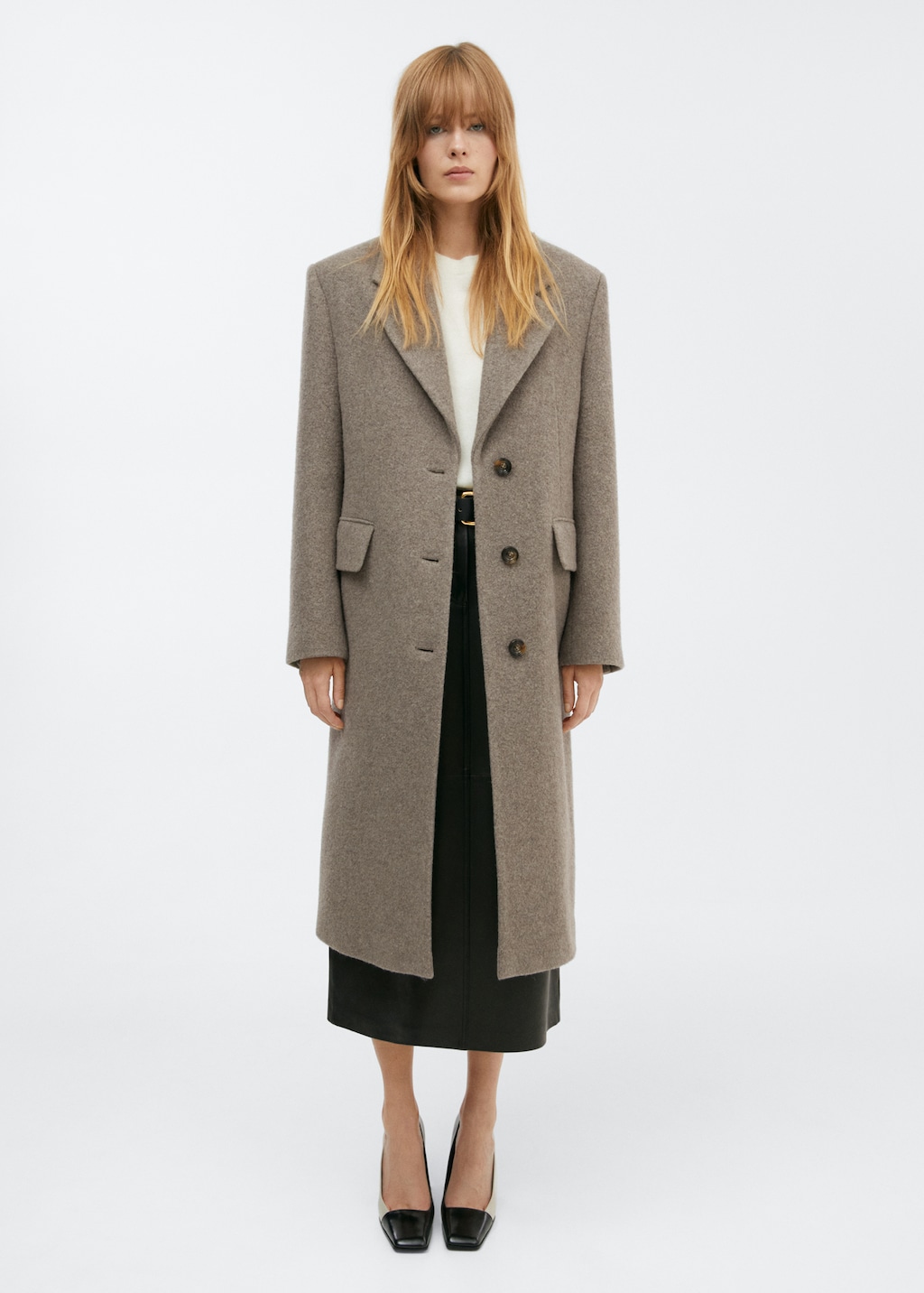 Oversize wool coat Women MANGO OUTLET USA