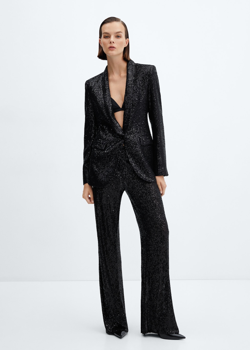 Sequined suit jacket - General plane