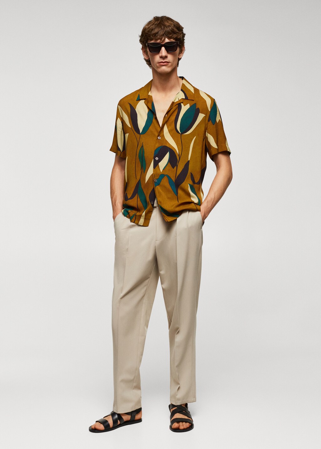 Printed bowling shirt - General plane