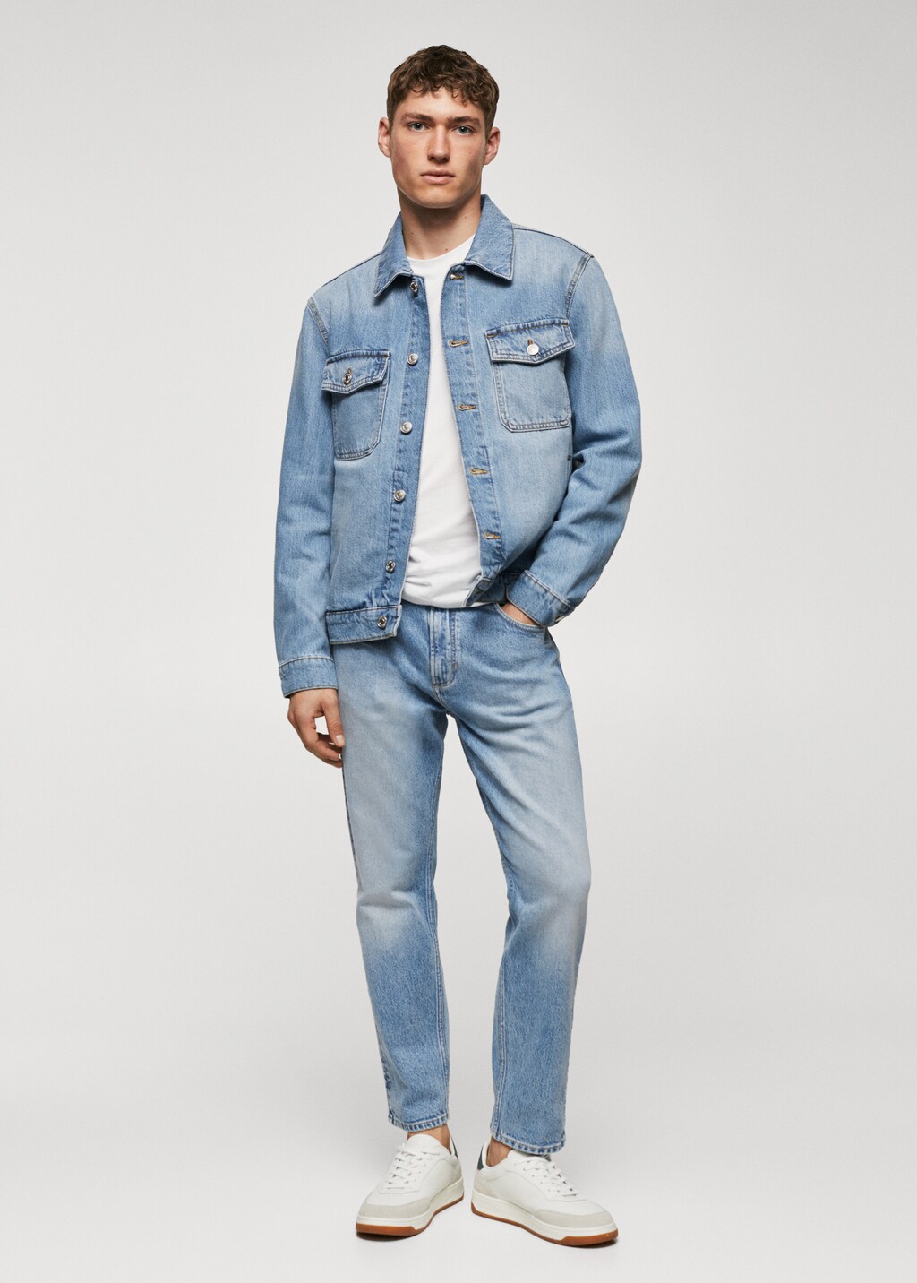 Pocket denim overshirt - General plane