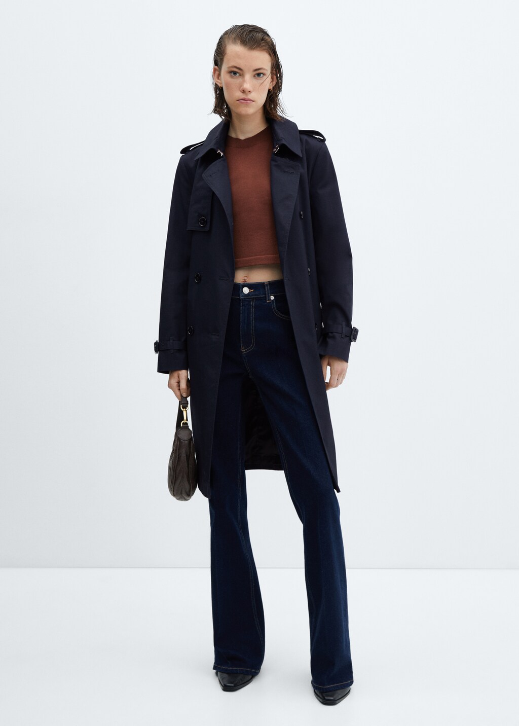 Classic trench coat with belt - General plane