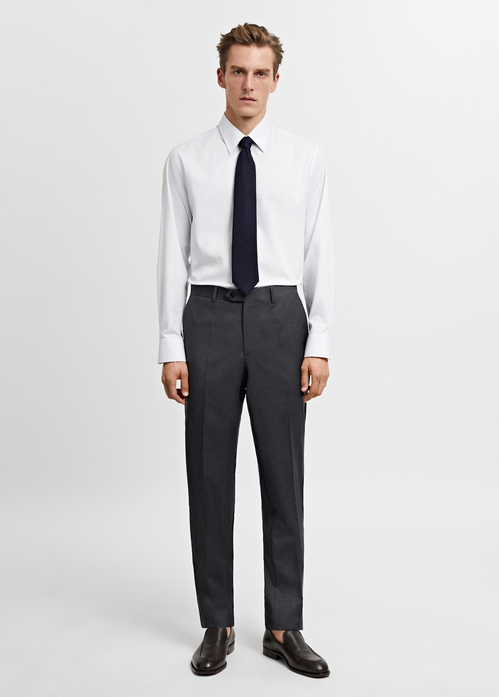 100% virgin wool suit trousers - General plane