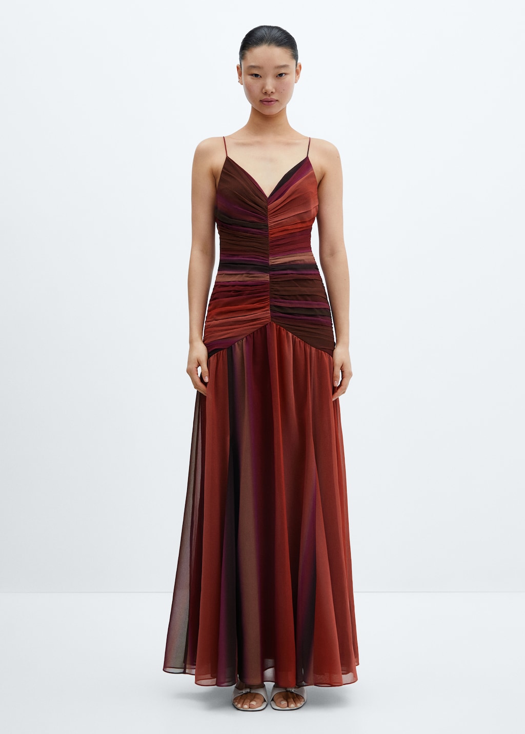 Gradient draped dress - General plane