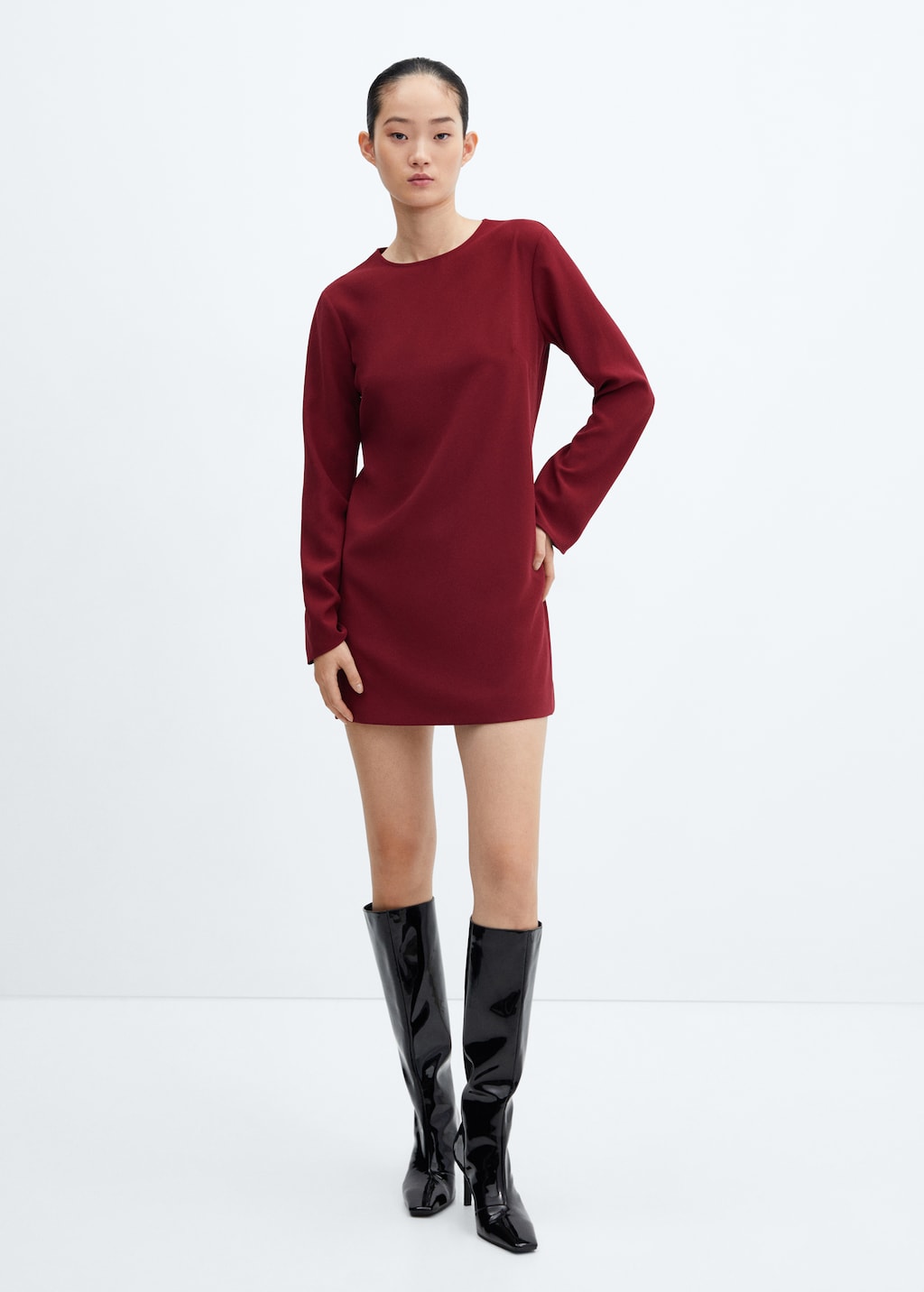 Long-sleeved short dress - General plane