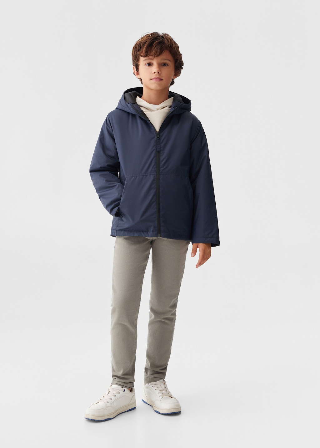 Hood quilted coat - General plane