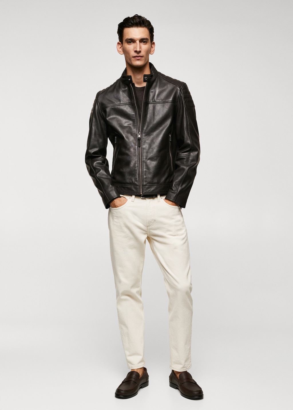 Nappa leather jacket - General plane