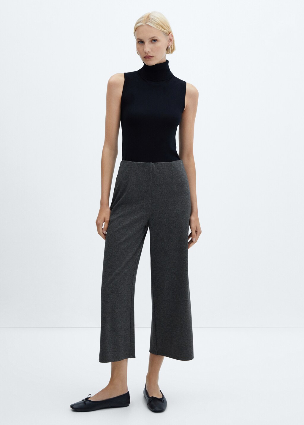 Knitted culotte trousers - General plane