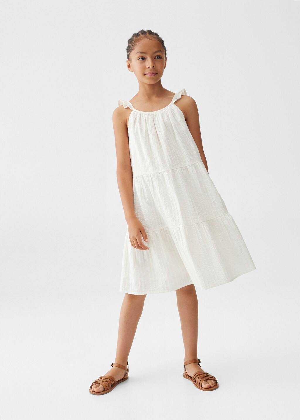 Frill cotton dress - General plane