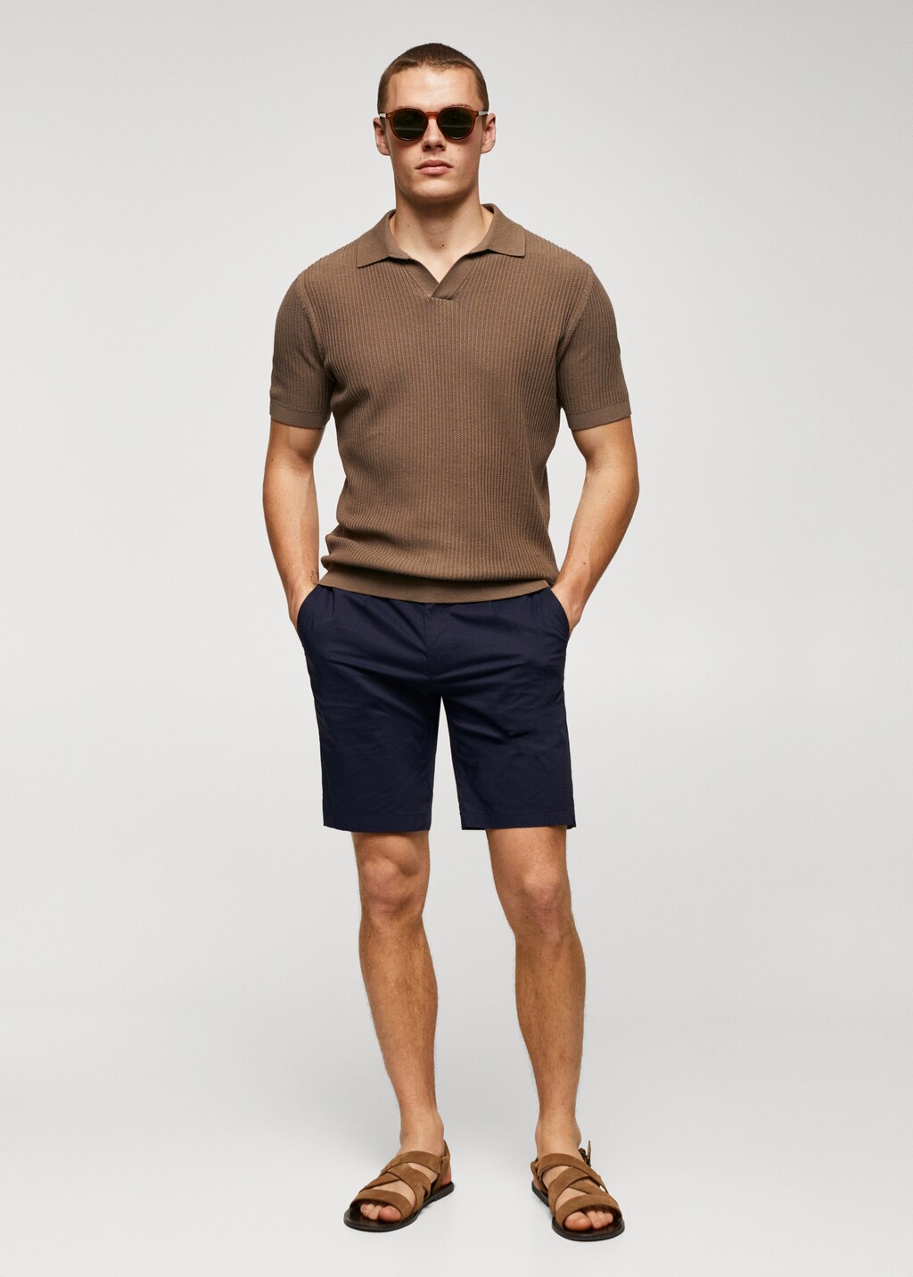 Bermudas algodón pinzas - Plano general