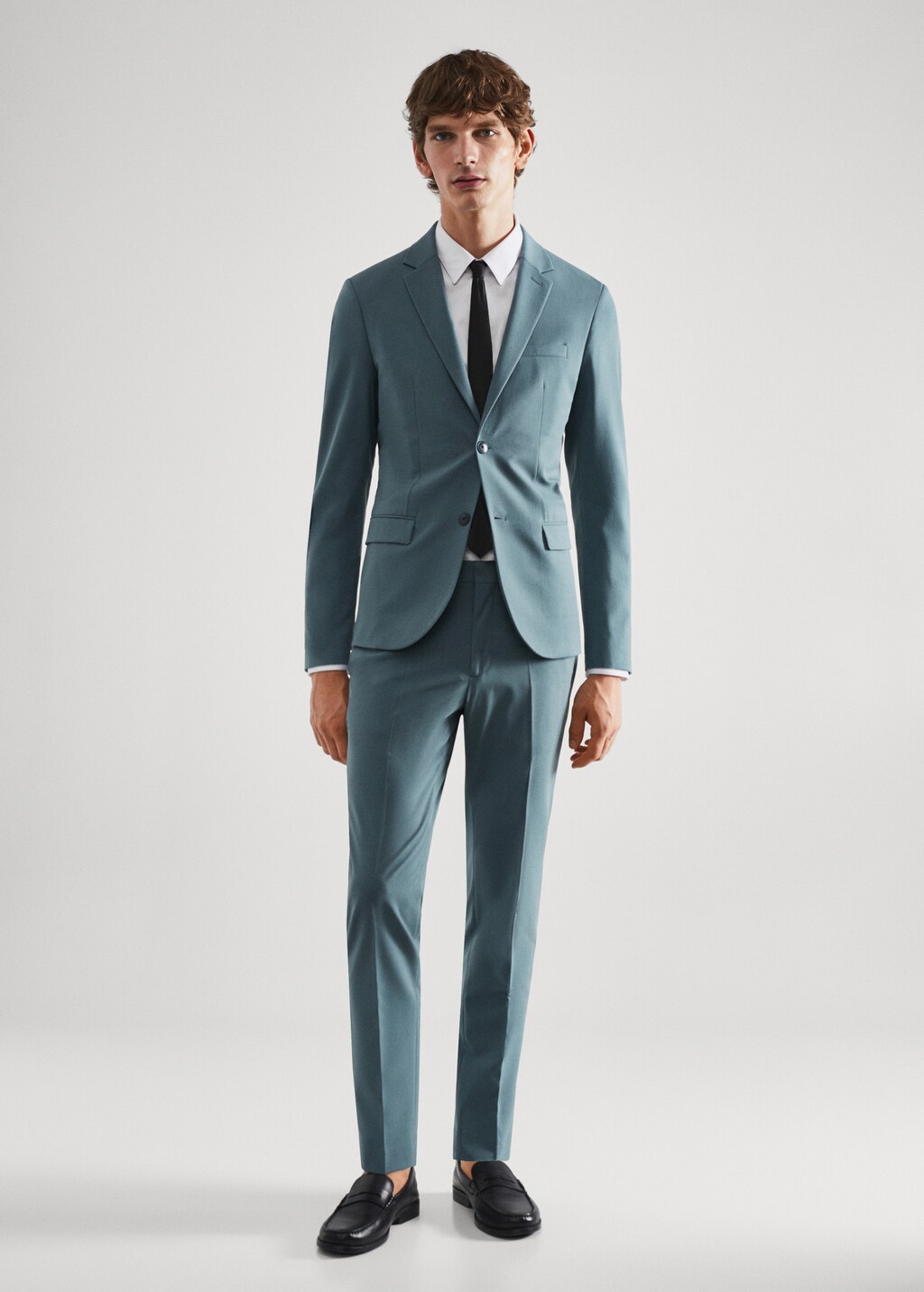 Super slim-fit suit jacket in stretch fabric - General plane