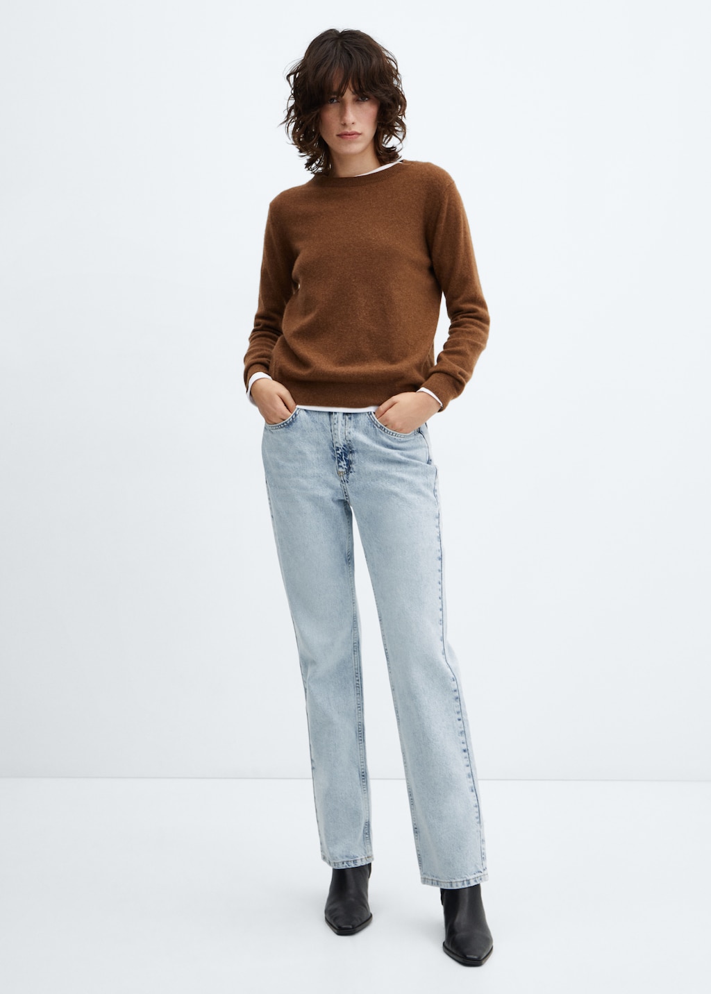 Mid-rise straight jeans - General plane