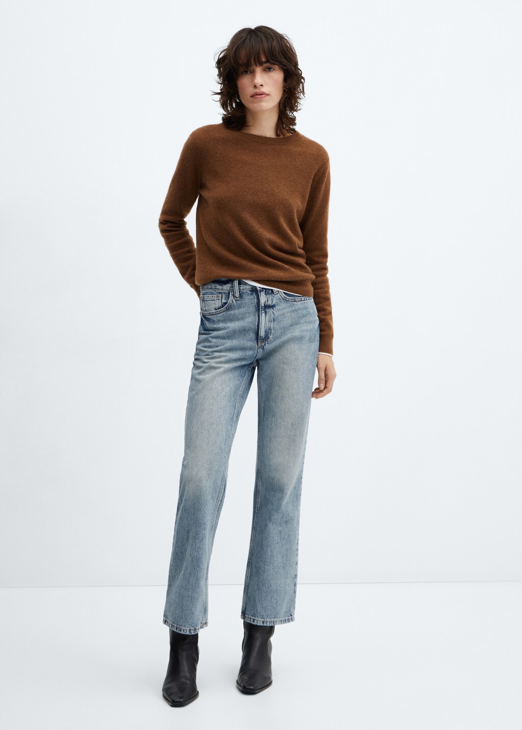 Mid-rise straight jeans - General plane