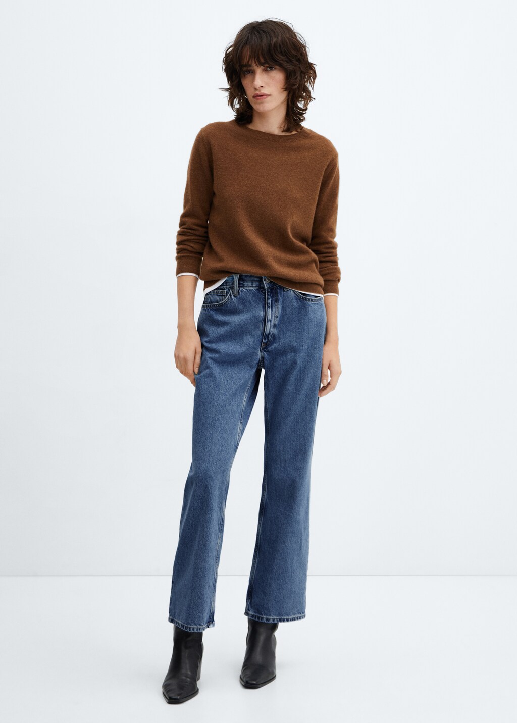 Mid-rise straight jeans - General plane