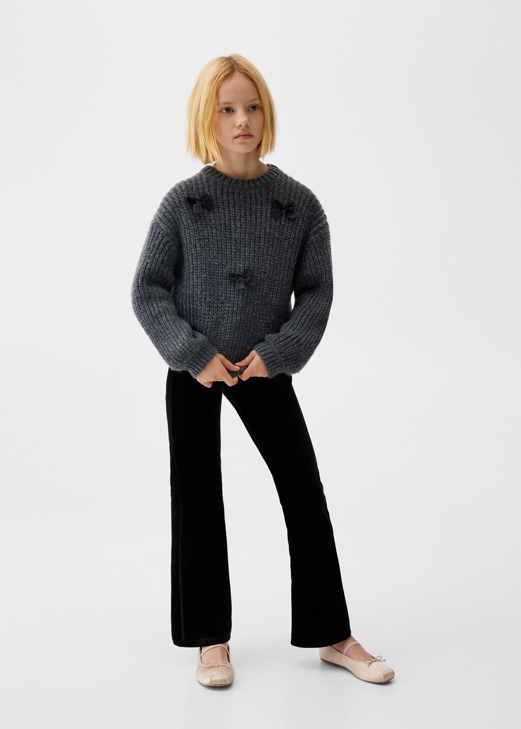 Bow knit sweater - General plane