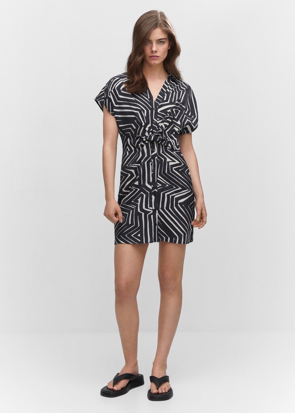 Tropical shirt dress - General plane