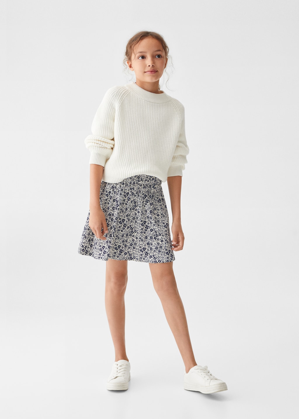 Floral print skirt - General plane