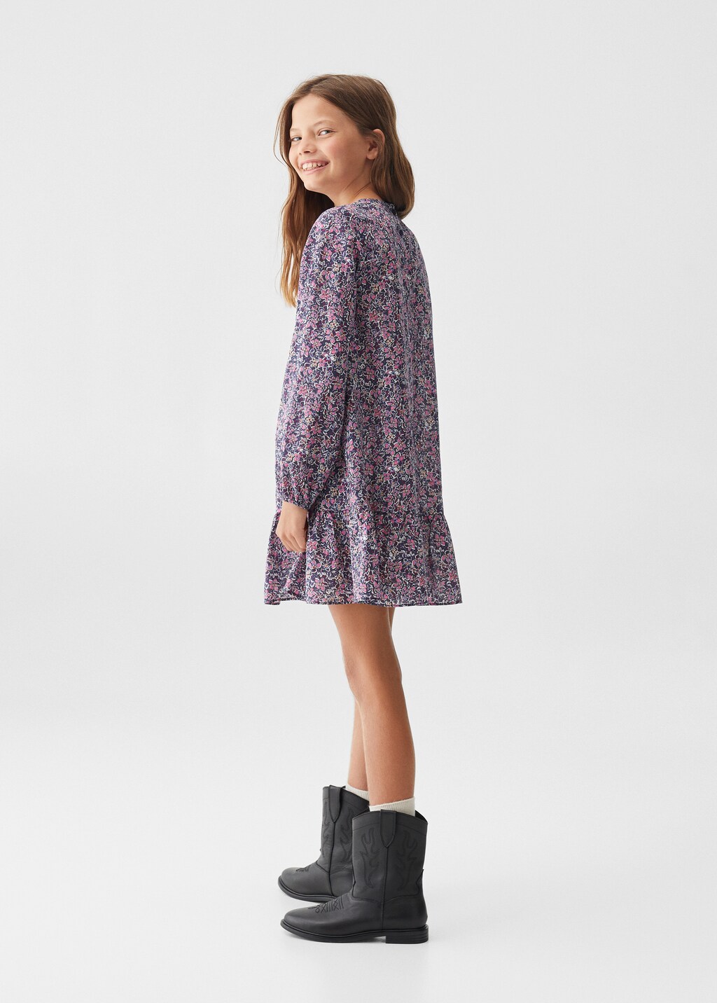 Floral print dress - General plane