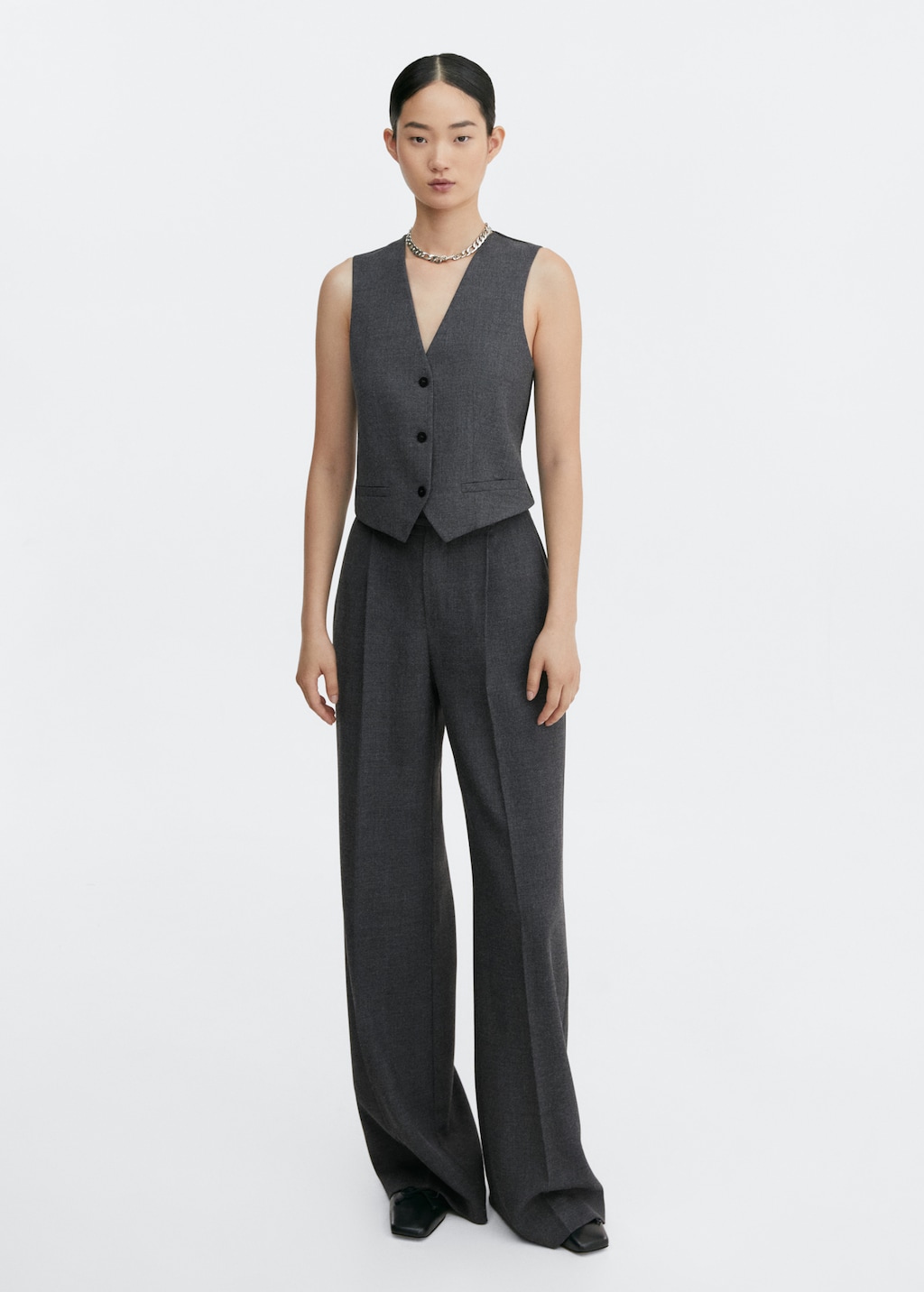 Structured suit vest - General plane