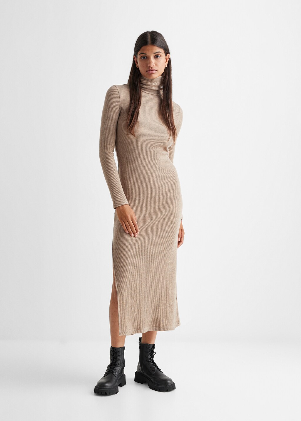 Ribbed knit dress - General plane