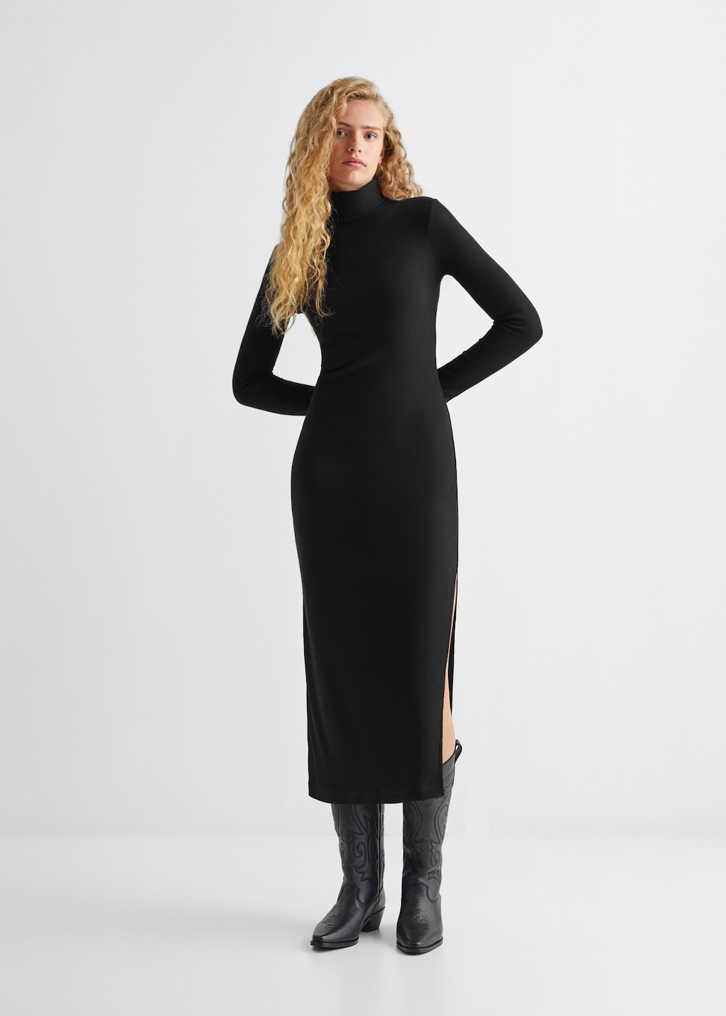 Mango Black online Knit Dress (Retail: 99)