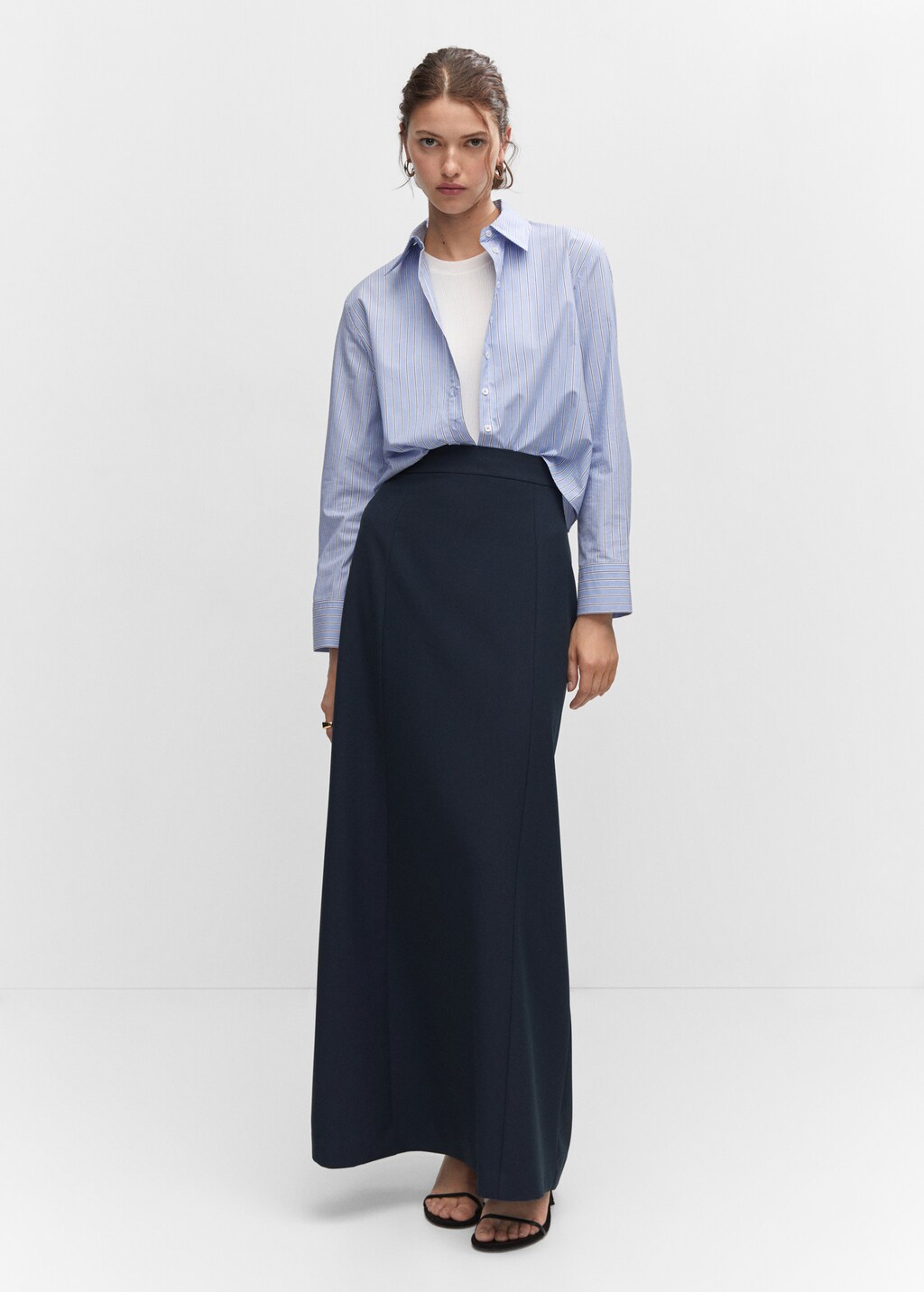 Flowy long skirt - General plane