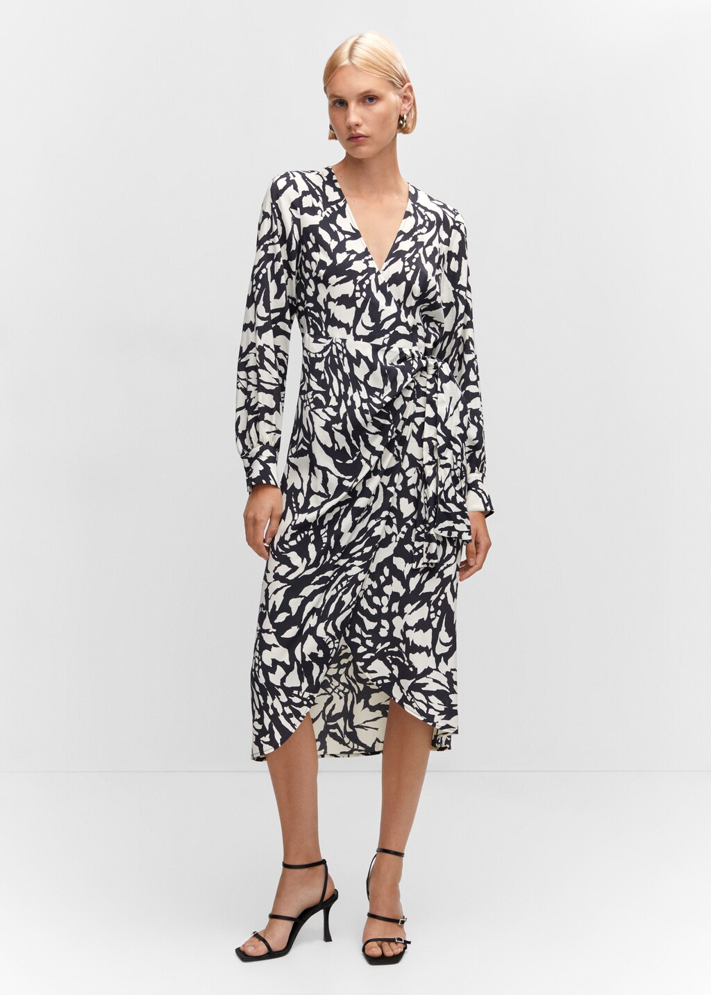 Print wrap dress - General plane