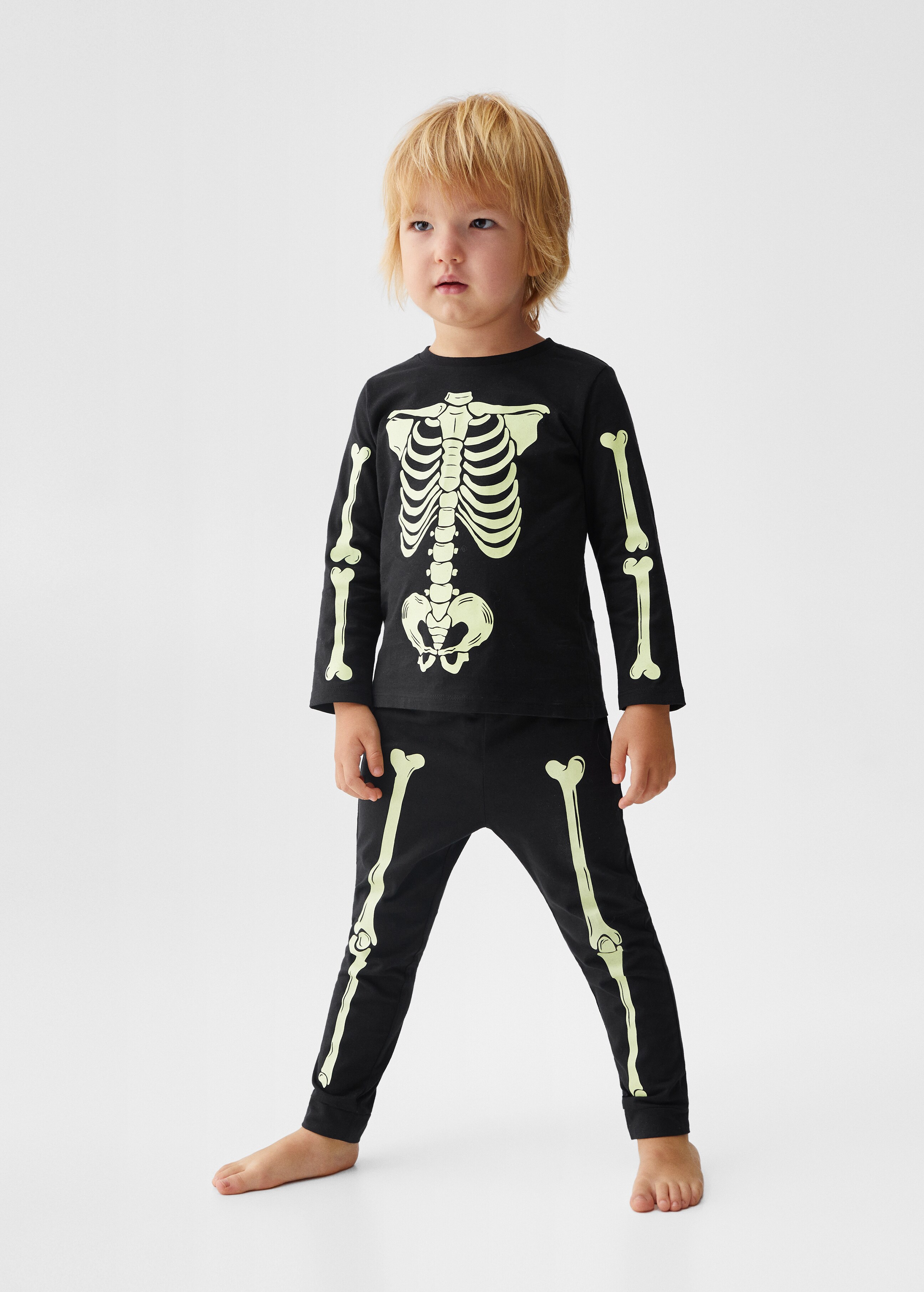 Pyjama squelette phosphorescent - Plan général