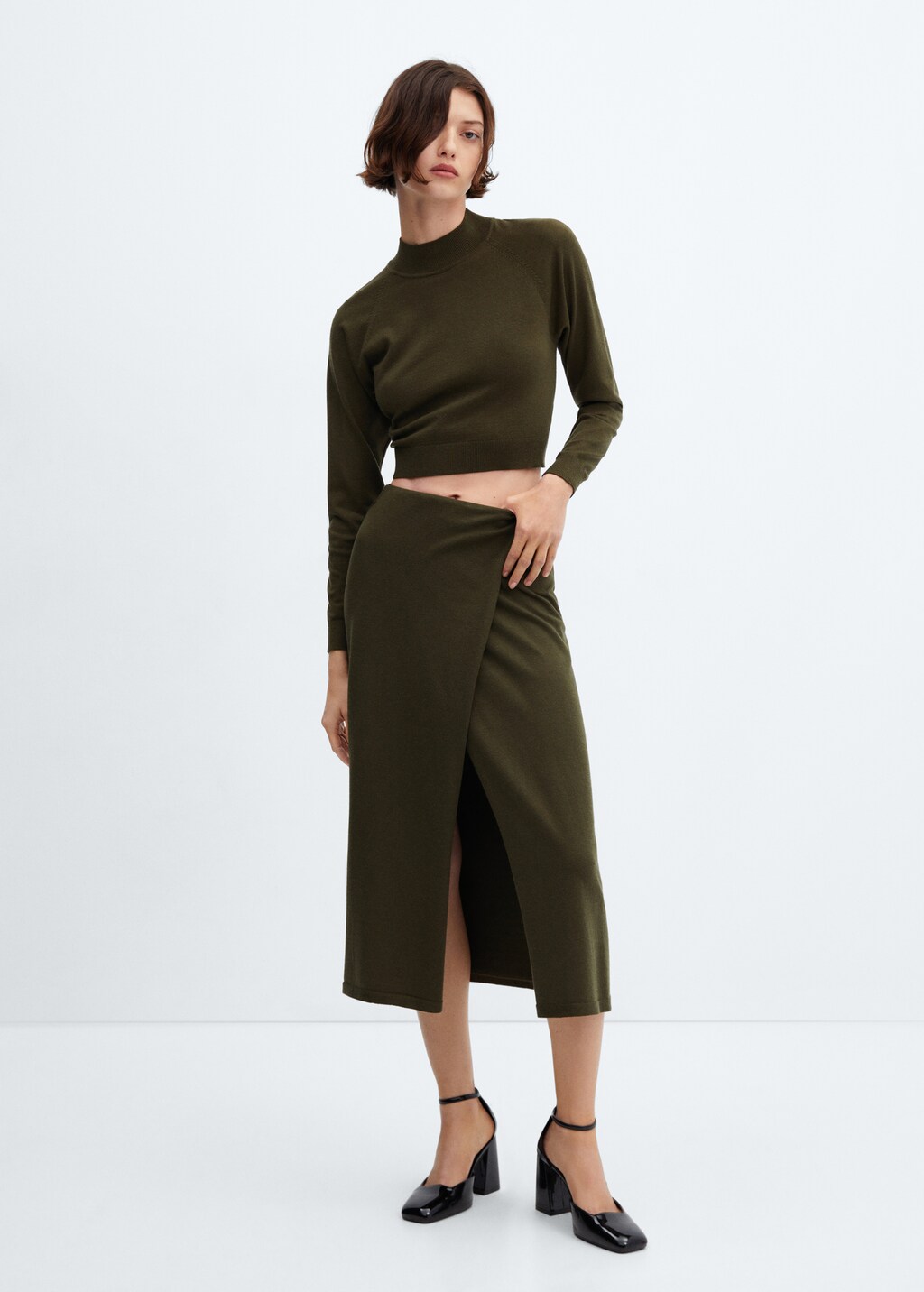 Knit wrap skirt - General plane