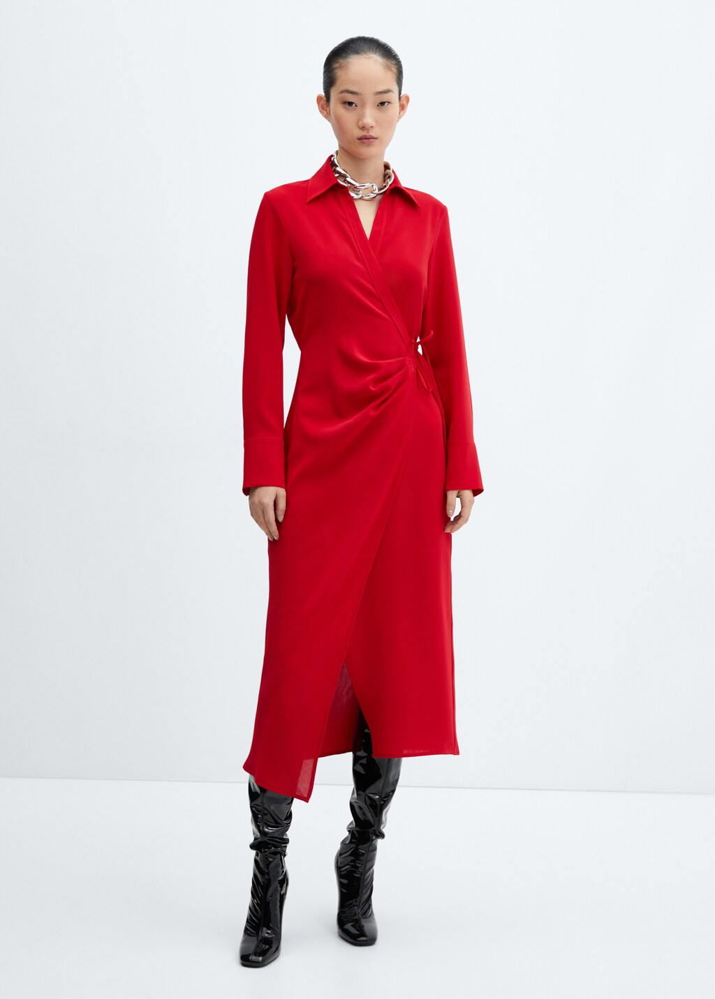 Wrap shirt dress - General plane