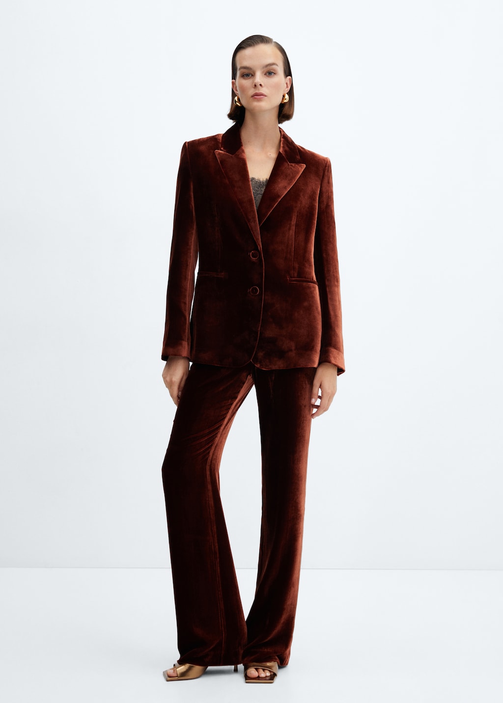 Velvet suit blazer - General plane